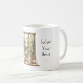 Red Roses Window Koffiemok (Voorkant rechts)