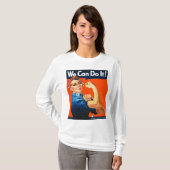 Red Rosie de Riveter TShirt (Voorkant volledig)