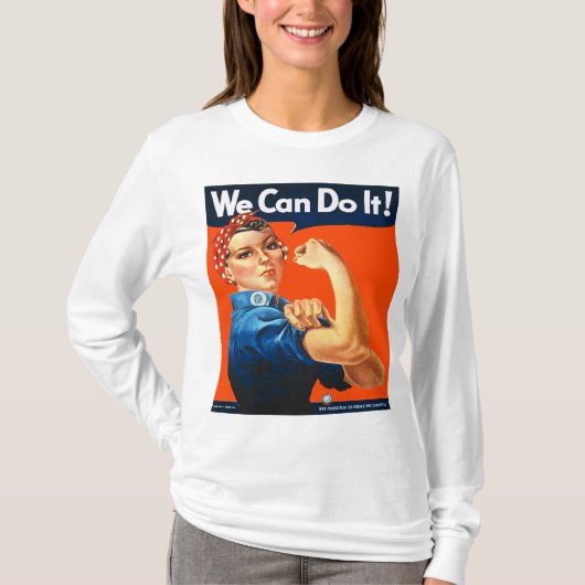 Red Rosie de Riveter TShirt (Voorkant)