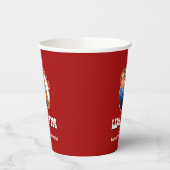 Red Rosie Riveter LABOR DAY BBQ Paper Cups Papieren Bekers (Links)