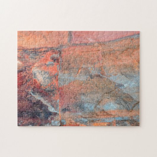 Red Rough Rock Hard Legpuzzel (Horizontaal)