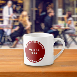 Red Round Business Brand op Espresso-Mok Espresso Kop