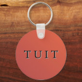 Red Round Tuit-Sleutelhanger Sleutelhanger (Voorkant)