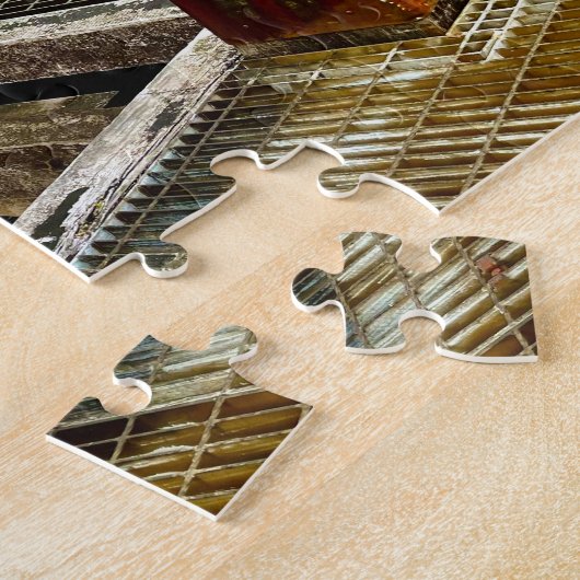 Red Rowboat at Glasgow Quiet Dock Legpuzzel (Zijkant)