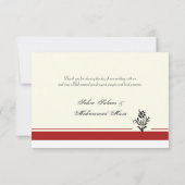 Red royal Islamic Bedankt voor jullie nikkah bruil (Achterkant)