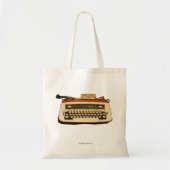 Red Royal Typewriter Tote Bag (Voorkant)