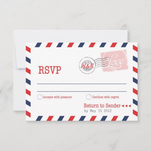 Red RSVP Postal Service Collectie (Voorkant)