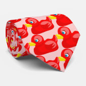 Red Rubber Duck Stropdas (Opgerold)