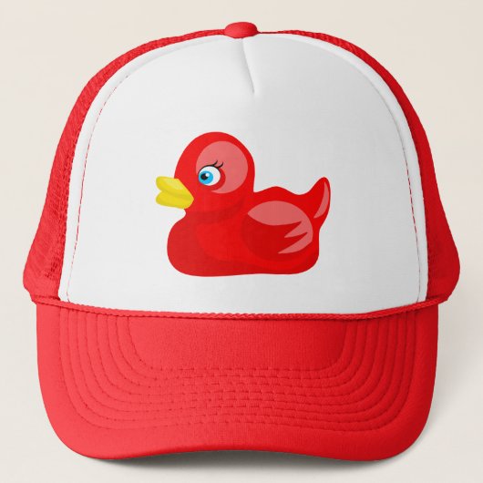 Red Rubber Duck Trucker Pet (Voorkant)