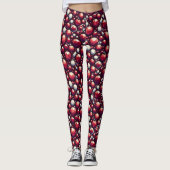 Red Rubies Silver & Diamond Pareltjes Leggings (Voorkant)