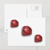 Red Ruby Briefkaart (Voorkant / Achterkant)