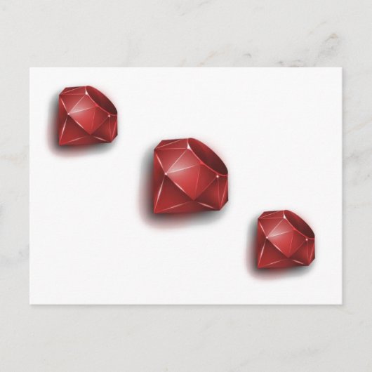 Red Ruby Briefkaart (Voorkant)