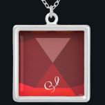 Red Ruby Gem Monogram Zilver Vergulden Ketting<br><div class="desc">Elegant en uniek ontwerp met edelsteen. Zeer nauwkeurige modellering en rendering van verpleegkundigen in 3D Studio Max door Bulgan Lumini.Part uit de serie Hyper Talismans.</div>