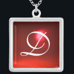 Red Ruby Gem Monogram Zilver Vergulden Ketting<br><div class="desc">Elegant en uniek ontwerp met edelsteen. Zeer nauwkeurige modellering en rendering van verpleegkundigen in 3D Studio Max door Bulgan Lumini.Part uit de serie Hyper Talismans.</div>