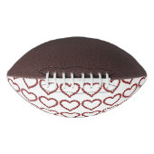 Red Ruby Gemstone Heart American Football (Voorkant)