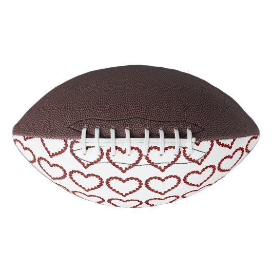 Red Ruby Gemstone Heart American Football (Voorkant)