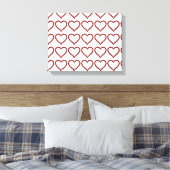 Red Ruby Gemstone Heart Canvas Afdruk (Insitu (Slaapkamer))