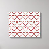 Red Ruby Gemstone Heart Canvas Afdruk (Voorkant)