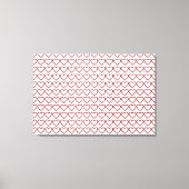 Red Ruby Gemstone Heart Canvas Afdruk (Voorkant)