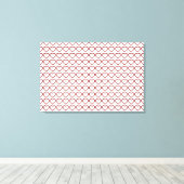Red Ruby Gemstone Heart Canvas Afdruk (Insitu (Houten vloer))