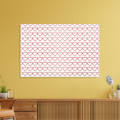 Red Ruby Gemstone Heart Canvas Afdruk (Insitu (Woonkamer))