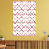 Red Ruby Gemstone Heart Canvas Afdruk (Insitu (Woonkamer))