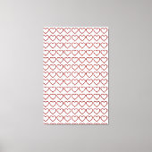 Red Ruby Gemstone Heart Canvas Afdruk (Voorkant)