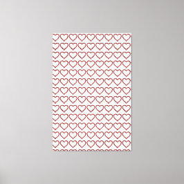 Red Ruby Gemstone Heart Canvas Afdruk