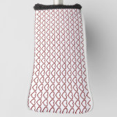 Red Ruby Gemstone Heart Golfheadcover (Draai 90)