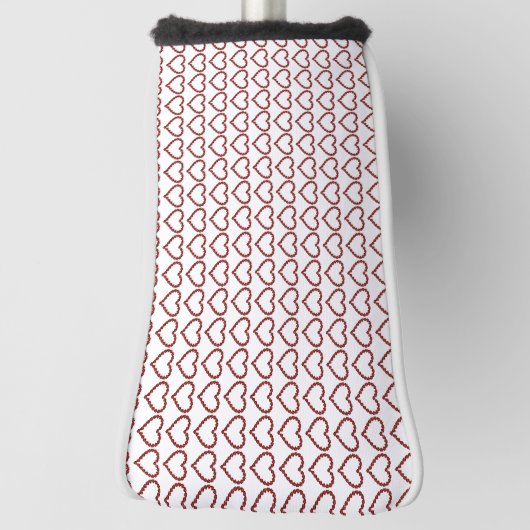 Red Ruby Gemstone Heart Golfheadcover (Draai 90)