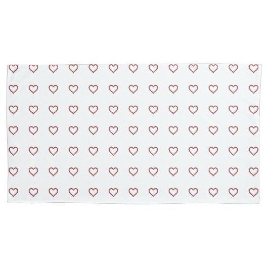 Red Ruby Gemstone Heart Kussensloop (Voorkant-Links)