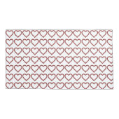 Red Ruby Gemstone Heart Kussensloop (Achterkant-Links)