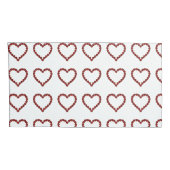 Red Ruby Gemstone Heart Kussensloop (Achterkant-Rechts)