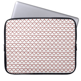 Red Ruby Gemstone Heart Laptop Sleeve