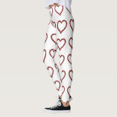 Red Ruby Gemstone Heart Leggings (Links)