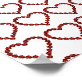 Red Ruby Gemstone Heart Poster (Hoek)