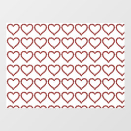 Red Ruby Gemstone Heart Raamsticker