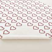 Red Ruby Gemstone Heart Sherpa Deken (3/4)