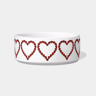 Red Ruby Gemstone Heart Voerbakje