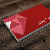 Red Ruby Gemstone-profielkaart Visitekaartje