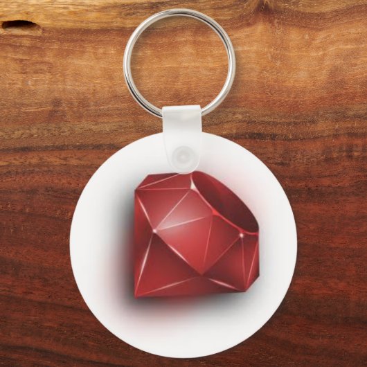 Red Ruby Sleutelhanger (Voorkant)