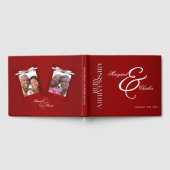 Red Ruby Wedding Jubileum voor 40th Damask Foto Gastenboek (Volledig)