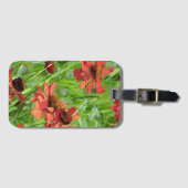 RED RUDBECKIA FLOWERS BAGAGELABEL (Voorkant (horizontaal))