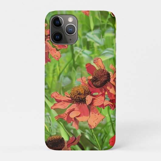 RED RUDBECKIA FLOWERS Case-Mate iPhone CASE (Achterkant)