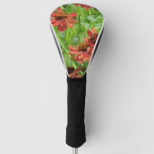 RED RUDBECKIA FLOWERS GOLFHEADCOVER (Voorkant)