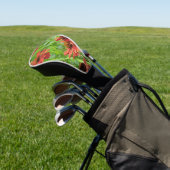 RED RUDBECKIA FLOWERS GOLFHEADCOVER (Insitu)