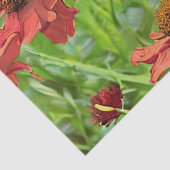 RED RUDBECKIA FLOWERS TISSUEPAPIER (Detail)