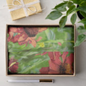 RED RUDBECKIA FLOWERS TISSUEPAPIER (Geschenk)