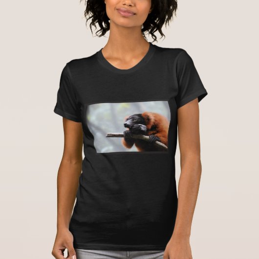 Red Ruffed Lemur T-shirt (Voorkant)