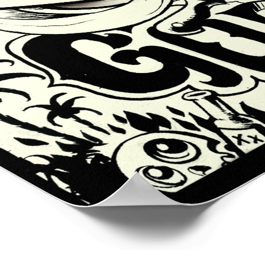 Red Rum Gorilla Poster (Hoek)